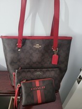 3 Items in the bundle Authentic Coach Tote And Wristlets Set