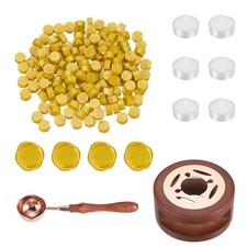 Wax Seal Kit, 150 Wax Beads, Candles, Bright Yellow