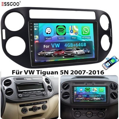 9'' Carplay RDS FM For VW Tiguan 5N Golf Plus 4+64G Android 15 Car Stereo GPS Sat Nav
