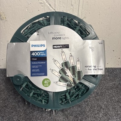 PHILIPS 400ct Incandescent In/Outdoor Miniature String Lights Clear/White 132ft