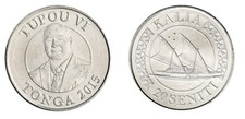 Tonga 20 Seniti, 2015-2022, KM #228, Mint