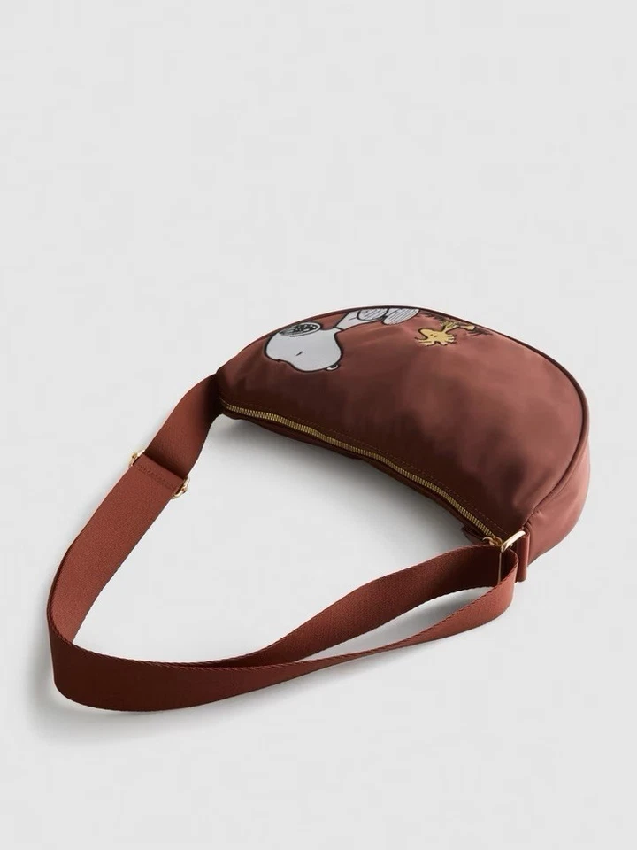 Sac bandoulière Snoopy marron Peanuts Primark neuf - Photo 2/4
