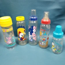 Lot of Vintage 1980s Evenflo Playtex Drop in Baby Bottles Collectibles Disney + 