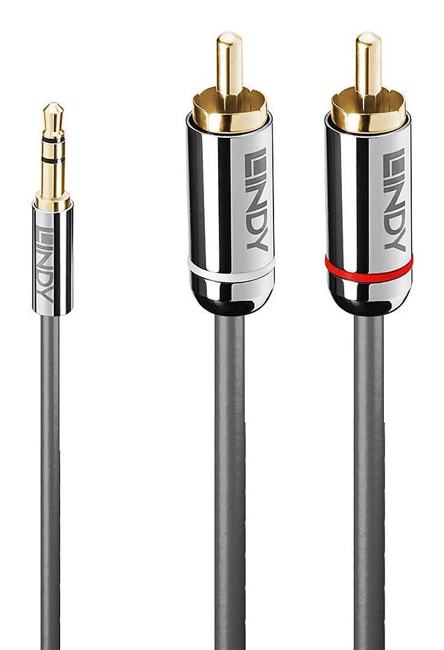 Lindy 35333 1M Phono Audio Cable. Cromo