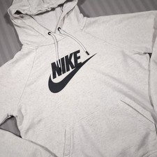 Nike Sportswear Hoodie Mens Pullover Sweatshirt Small Big Swoosh Spell Out Flaws