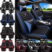 Leather Seat Covers For Subaru Front Rear Pad Protector 5 Seats Full Set Cushion Leather Seat Covers For Subaru Front Rear Pad Protector 5 Seats Full Set Cushion