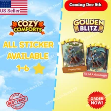 Golden Blitz ⚡ Monopoly Go Stickers ⚡1 - 6STARS⚡ TRUSTED SELLER⚡ Available ⚡