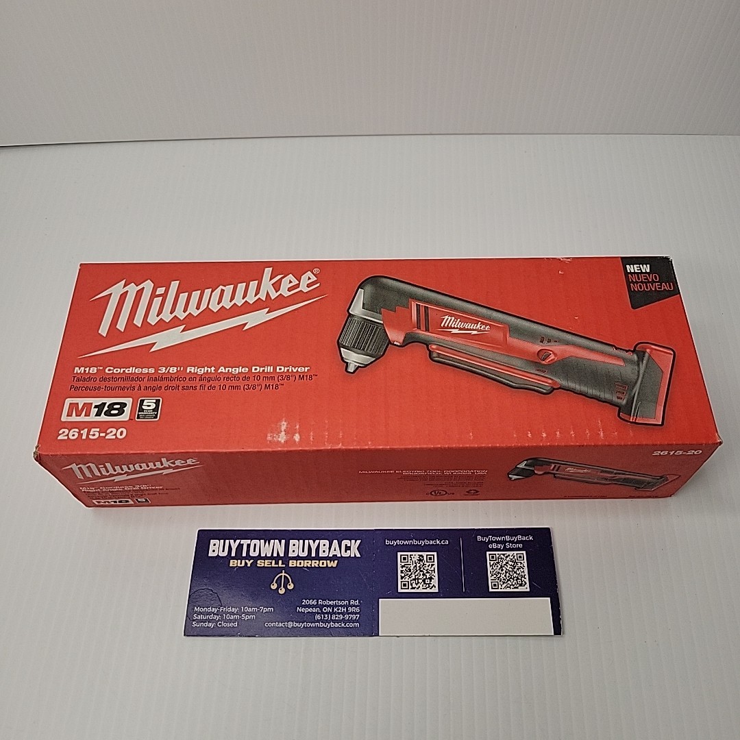 Open Box - Milwaukee M18 18V Cordless 3/8" Right Angle Drill 2615-20 (Tool Only)