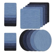 5 Colors DIY Iron on Denim Fabric Patches for Clothing Jeans Repair Kit