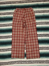 Vintage Women  s 60s/70s 100 Wool Pendleton Plaid Pants Size W29/L32 MADE IN USA