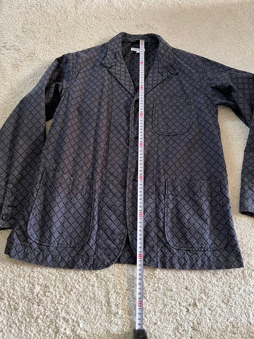 Engineered Garments Navy patterned blazer & rever… - image 18