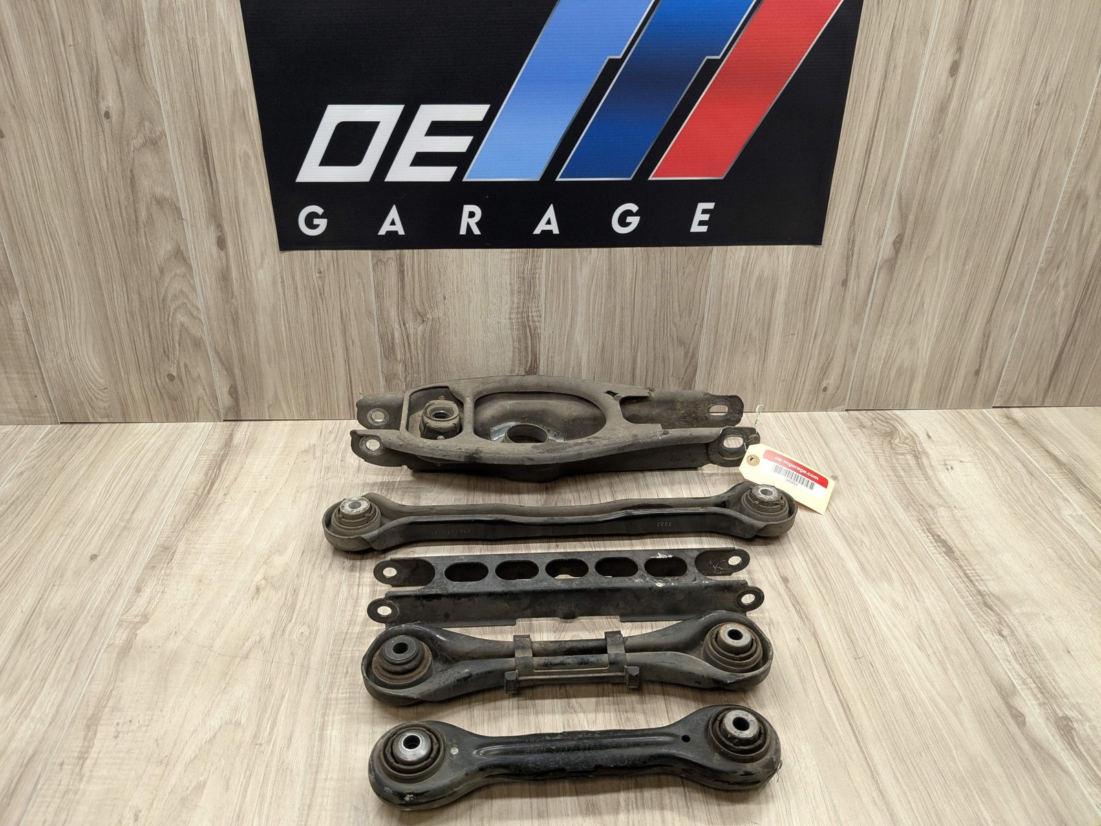 07-13 OEM BMW E88 E90 E92 E93 Rear Left Lower Upper Control Arm Wishbone SET