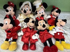 8 Disney Mickey Minnie Mouse Plush Bean Bag Plush New W Tags