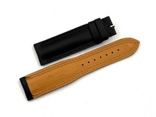 Jaeger Le-Coultre Master Compressor Black Leather Strap 21/18mm Handmade