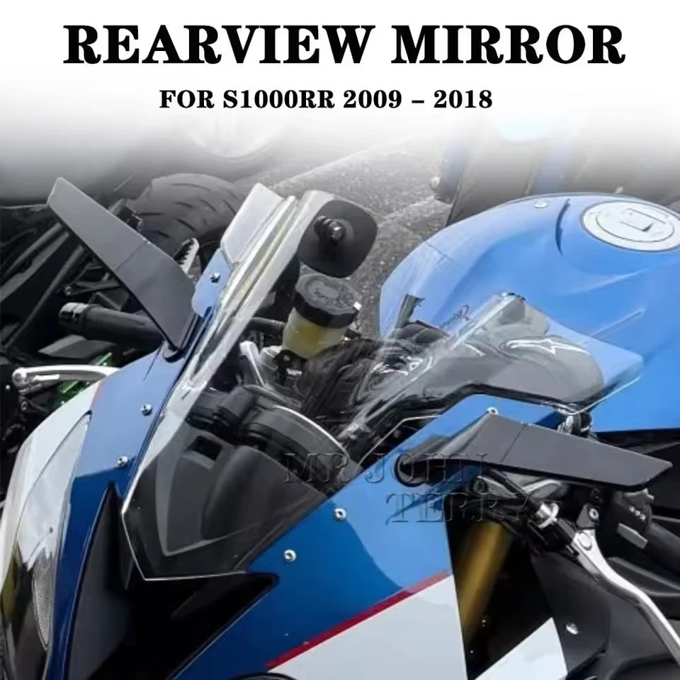 Wing Adjustable Rotating Rearview Mirrors For BMW S1000RR 2009-2018 Side Mirrors