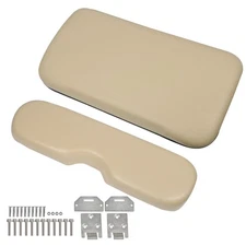 For EZGO Medalist TXT 1994-2013 Golf Cart Tan Front Seat Cushion with Hardware