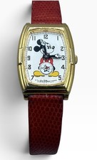 Vintage Disney Seiko Mickey Mouse Sub Dial Tank Watch New Battery