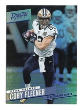 Coby Fleener 64 2017 Panini Prestige Xtra Points Blue New Orleans Saints Card