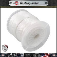 5/16 Inch 250ft White Nylon Solid Braid Rope Abrasion Resistance Multipurpose