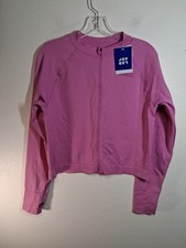 NWT Joy Lab Girls Athletic Jacket Full Zip Pink Size XXL