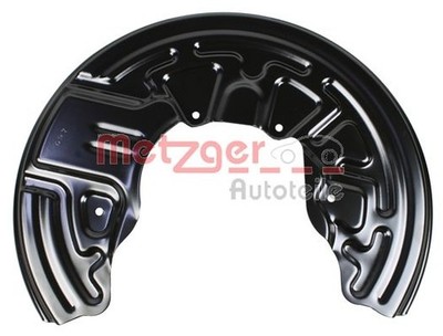 Vorderachse links METZGER 6115227 Spritzblech, Bremsscheibe für AUDI