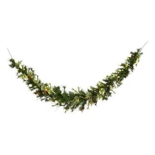 Vickerman 6'x4" Country Pine Dura-lit LED Artificial Christmas Garland in Green
