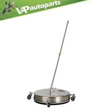 18" Pressure Washer Surface Cleaner with 4 Wheels Stainless Steel Housing