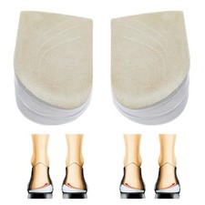 Corrective Insoles for Supination and Pronation, 3 Layers Adjustable Apricot