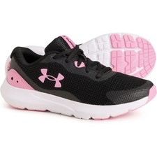 Under Armour Big Kid Girls 6 Youth GGS Surge 3 Active Running Shoe Pink Black