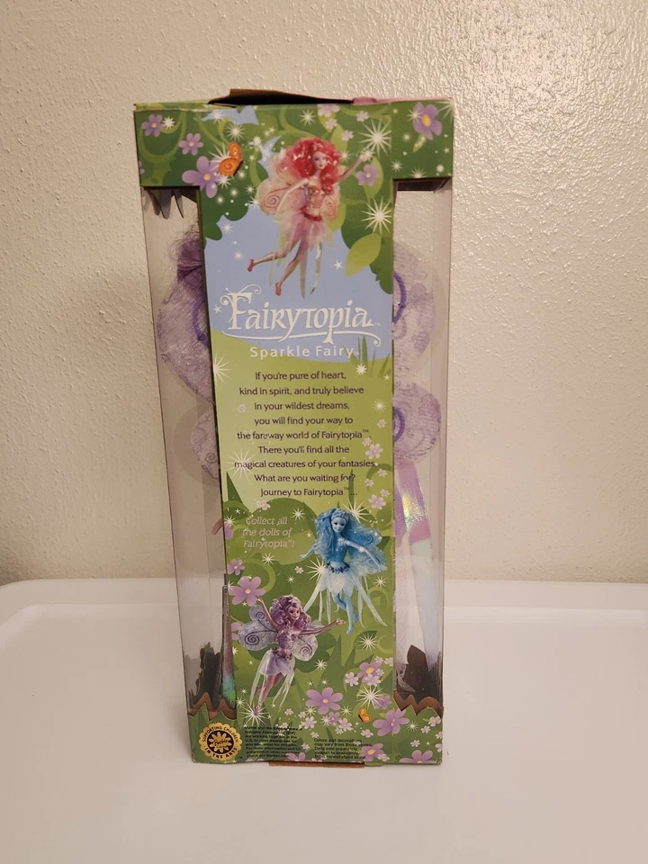 Barbie Fairytopia púrpura brillante hada nueva en caja B5736 vintage 2003 Mattel Foto 2 de 4