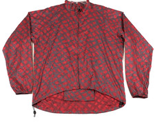 Vintage LL Bean Illuminite Reflective Running Windbreaker Jacket Men XL Red Gray