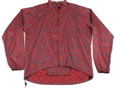 Vintage LL Bean Illuminite Reflective Running Windbreaker Jacket Men XL Red Gray