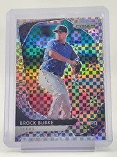 BROCK BURKE 2020 PANINI PRIZM ROOKIE POWER PLAID /75 #195 RANGERS Q2045