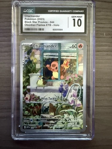 Pokemon Charmander Obsidian Flames ETB Promo SVP EN 044 CGC 10 Gem Mint