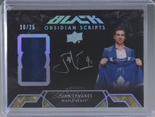 2018 SPx UD Black Obsidian Scripts Material 10/25 John Tavares #OS-JT Auto kv9