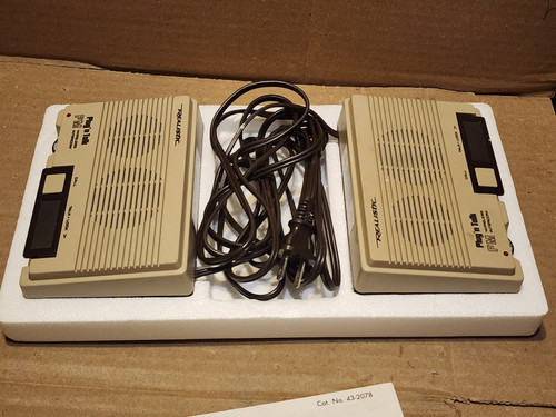 Vintage Realistic Plug`n Talk Wireless FM 2-Station Intercom System 43-207B Pair - Picture 5 of 8
