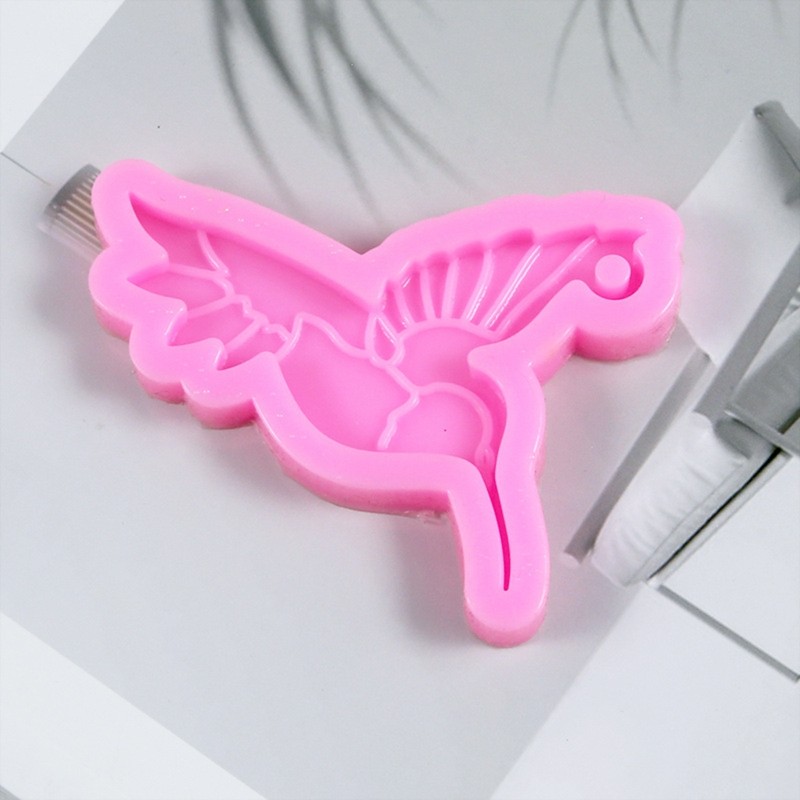 Hummingbird Resin Silicone Mold for DIY Keychain and Pendant Crafting