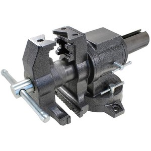 BESSEY 5 in. Multi-Purpose Rotating Pipe and Bench Vise with Swivel Base