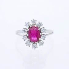 Antik Brillanten Rubin Ring 1,50 ct 585 Gold 14 Karat Deta Schmuck Top Preis