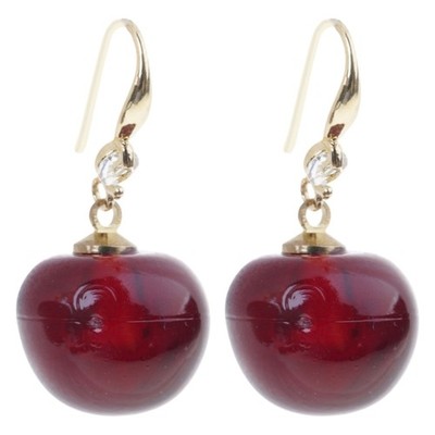 Elegant Cherry Earrings Fruit Drop Earring Fashion Statement Earrings for Party