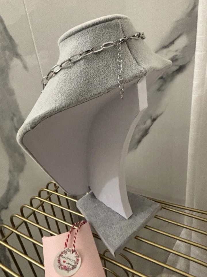 Collana Catenina In Acciaio Con Cuori - Immagine 4 di 4