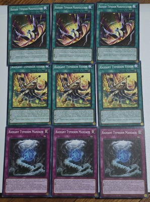 #ad Radiant Typhoon Common Deck Core MST included 15 Card Yugioh $6.99