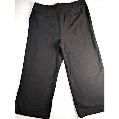 Loft Hose Damen hohe Taille weites Bein olivgrün Knopfleiste Gr. 14 Karriere - Bild 2 von 6