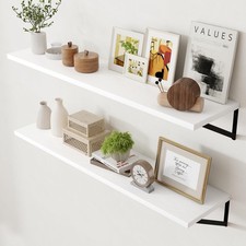 Axeman Floating Shelves For - 48 Inch Wide X 12 Inch Deep Shelves Set