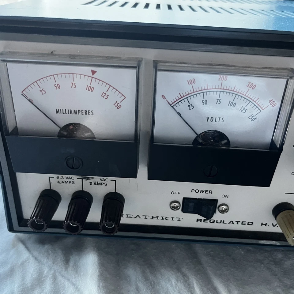 Vintage Heath Tube Regulated HV Power Supply IP-2717A High Voltage - Image 3 of 4