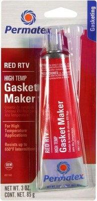 Hi-Temp Red Form-A-Gasket Silicone Sealant. 3 oz.