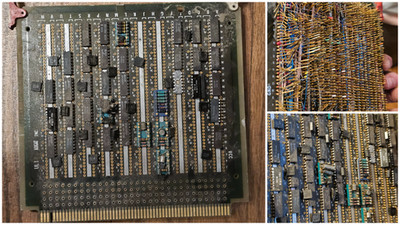 418 Grams Vintage High Grade IC Wire-Wrap Augat Board Scrap Gold Recovery 1981