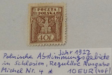 Polen Abstimmungsgebiet Schlesien Michel-Nr. 4