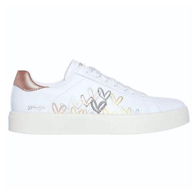 Skechers Women's 185129 Eden LX- Gleaming Hearts White Multi