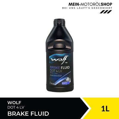 Wolf Brake Fluid Bremsflüssigkeit DOT 4 LV BMW QV 34 1 VW 501 14 1 Liter